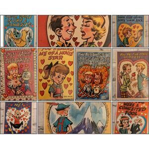 1960's Funny Topps Valentine Cards Vintage Collectibles